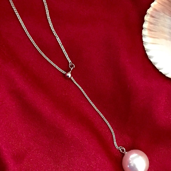 925 Sterling Silver Freshwater Pearl Necklace - Picture 4 of 5